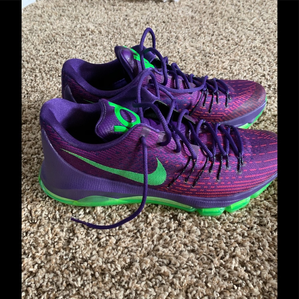 Nike men’s purple green KD8 size 10 1/2